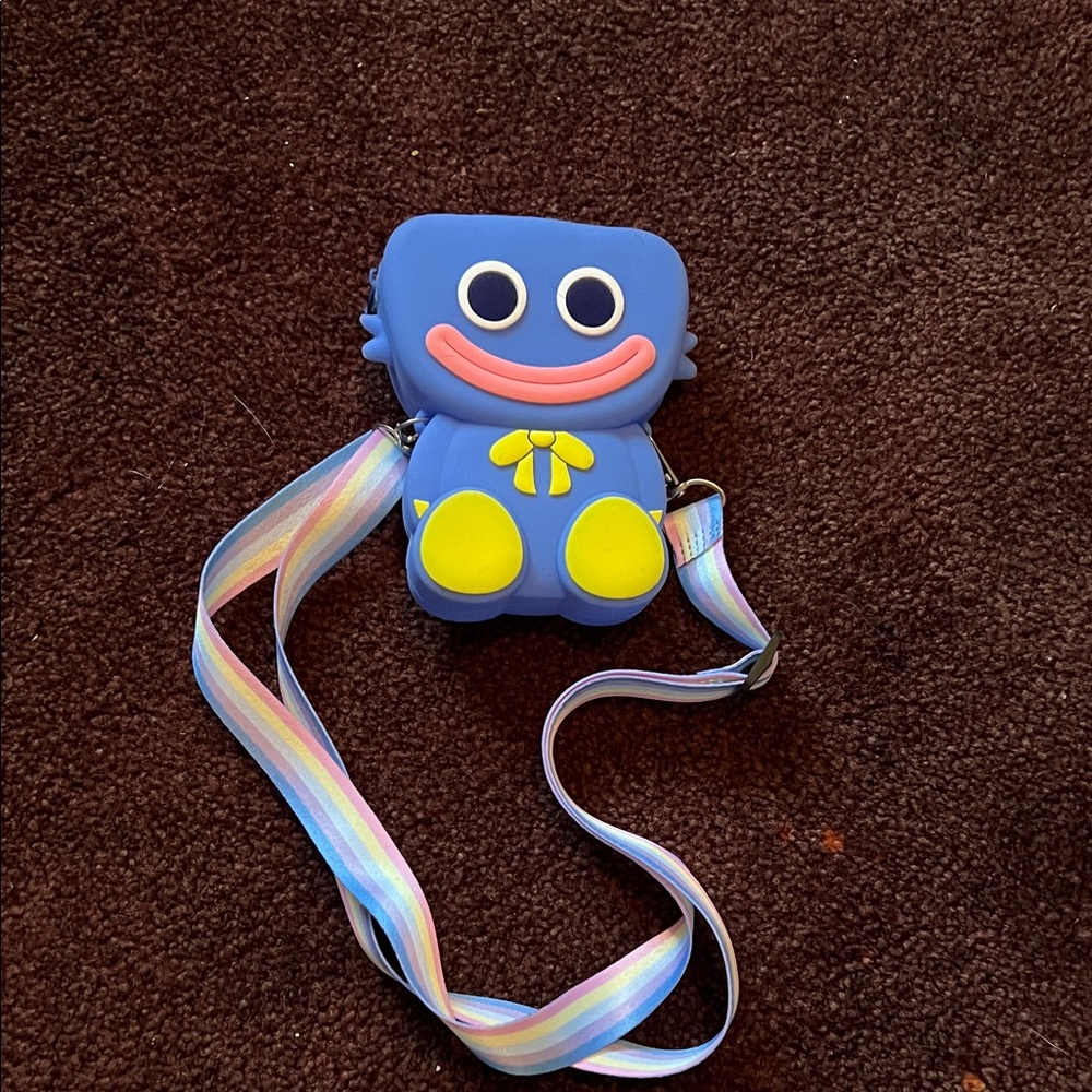 Charming Blue and Yellow Kids Character Bag